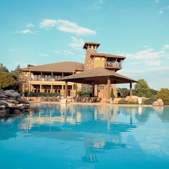 Tennessee gated lake community with clubhouse and outdoor pool